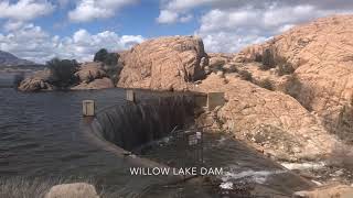 Watson and Willow lakes  overflowing spillways [upl. by Elkin600]