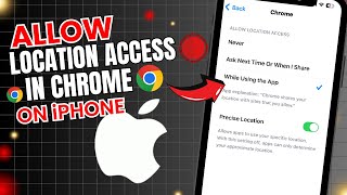 How to Allow Location Access on Chrome in iPhone ✅ [upl. by Zullo]