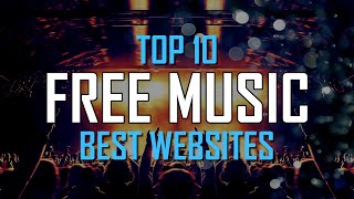 Top 10 Best FREE WEBSITES to Download Music Online [upl. by Aruol111]