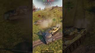 Tortoise vs Leopard PT A  AMX 50 100 shorts worldoftanks gaming tank wot [upl. by Spike]