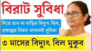 চিন্তা নেই ফ্রী বিদ্যুৎ বিল মুখ্যমন্ত্রীর প্রকল্পে Free Electric bill  WBSEDCL Hasir Alo Scheme [upl. by Eidde]