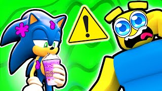 CAN SONIC SURVIVE THE GRIMACE SHAKE MARIO FREDDY FAZBEAR RAINBOW FRIENDS [upl. by Herahab]