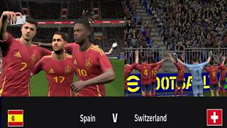 Spain vs Switzerland Efootball match ⚽☠️ [upl. by Temple]