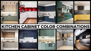 Kitchen Cabinet Color Combinations  Modular Kitchen Colors amp Ideas [upl. by Ainotahs754]