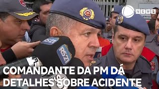 Comandantegeral da PM de Valinhos dá detalhes sobre acidente aéreo no interior de SP [upl. by Rye]