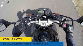 Permis moto  Démarrer une moto [upl. by Naves]