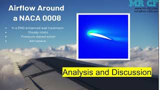 Airflow around a NACA 0008 Airfoil Analysis and Discussion [upl. by Jasen]