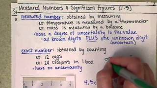 Chem121 Measured vs Exact Numbers 15 [upl. by Abbey947]