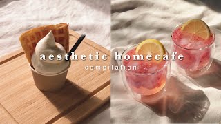 aesthetic homecafe compilation丨drinks and ice cream [upl. by Colley]