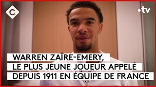 Warren ZaïreEmery le nouveau phénomène des Bleus  La Story  C à Vous  10112023 [upl. by Izzy437]