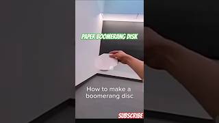 How to make paper boomerang disk  shorts [upl. by Willcox]