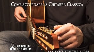 Come mettere le corde alla chitarra classica  Tutorial Cambio Corde [upl. by Tod]