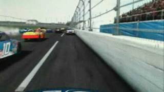 Nascar 09 Crashes [upl. by Kinnon275]