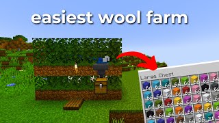 Minecraft The Best Wool Farm  Minecraft Java 120 [upl. by Vernen]