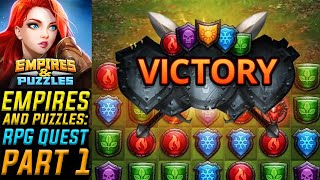 Empire and Puzzles RPG Quest  Swipe Gameplay Walkthrough  Part 1  iOSAndroid [upl. by Arrekahs97]