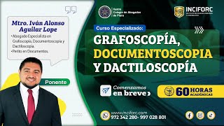 GRAFOSCOPÍA DOCUMENTOSCOPIA Y DACTILOSCOPÍA [upl. by Anilef]