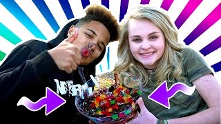 Gummy Worm Date FAIL Justin amp Ivey [upl. by Nnanerak]