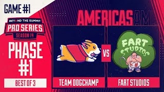 DogChamp vs Fart Studios Game 1  BTS Pro Series 14 AM Phase 1 w Kmart amp ET [upl. by Kreegar]