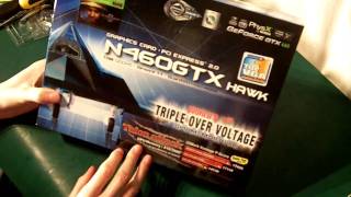 MSI GTX 460 quotTalon Attackquot Hawk Graphics Card Unboxing [upl. by Gunning]