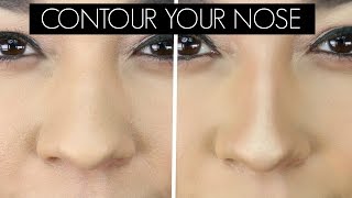 How to Contour Your Nose  Make Your Nose Look Smaller [upl. by Harvie]