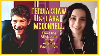 Artemis Fowl Stars Ferdia Shaw and Lara McDonnell Do Impressions [upl. by Vas]