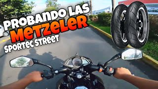 Metzeler Sportec Street  Como tener Mejor Agarre en Curvas [upl. by Benedikta]