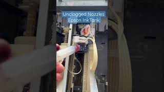 Clean Printhead And Unclogged Nozzles in Epson Ink Tank Printers [upl. by Babby]