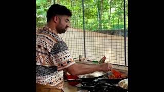 Actor Vijay Babu Cooking in Madhu Chettante Kada Cherthala  Madu Seafood Restaurant  Homely Food [upl. by Arrio]