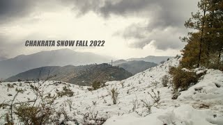 CHAKRATA VIEW Chirmiri Top snow fall 2022 [upl. by Abebi887]