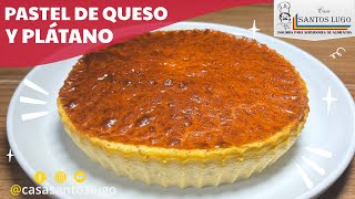 PASTEL DE QUESO Y PLÁTANO ⭐Receta Saludable Fácil y Rápida⭐ En freidora de aire [upl. by Rosemari]