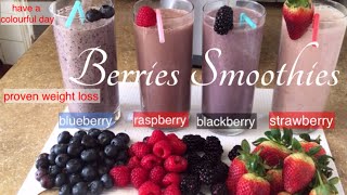 a healthy berries smoothiesblueberryraspberryblackberrystrawberryKeto drinkfavouritefoods [upl. by Ellerey]