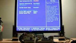 HP MediaSmart Server  VGA Header amp Bios Demo [upl. by Dorise]