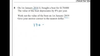 Edexcel exponential growth amp decay May 19 1H q8 [upl. by Irme]