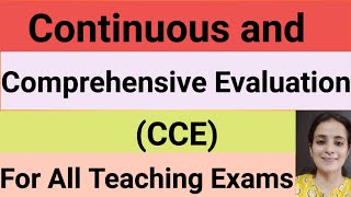 Continuous and Comprehensive Evaluation CCEFor all teaching exams [upl. by Normy343]