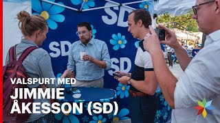 Jimmie Åkesson SD quotVi tycker det är viktigt att man säkrar Europas gränsquot [upl. by Bili669]