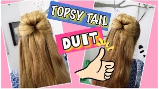 Topsy Tail Bun💜Haargummi verstecken💜coole Mädchen ZöpfeampFrisuren Anleitung Tutorial [upl. by Gio69]