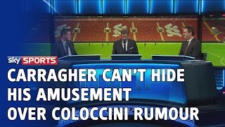 Jamie Carragher cant hide his amusement after Fabricio Coloccini is linked to the Newcastle job [upl. by Ebag]