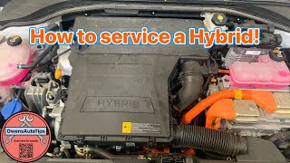 Hyundai ioniq hybrid service How to service a hybrid vehicle [upl. by Ainalem]