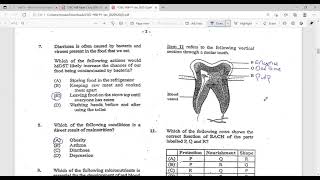 CXCCSEC Human and Social Biology January 2020 Past Paper [upl. by Limaa853]