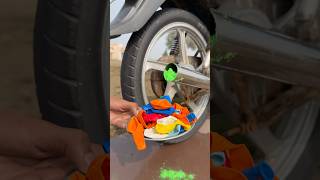 Bike Silencer vs Big Balloons holi funny bullet350 viral automobile ytshort [upl. by Rasla861]