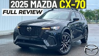 2025 Mazda CX70 Review Why buy this over a CX90 [upl. by Alikahs123]