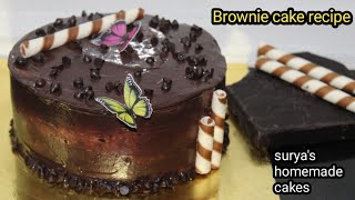 Brownie cake  chocolate Brownie recipe  cakey Brownie recipe  tamil  fudgy Brownie  homemade [upl. by Prober]