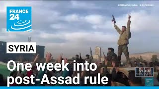 One week into postAssad rule in Syria • FRANCE 24 English [upl. by Edi]