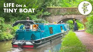 They Sold Their House to Live on a Tiny Narrow Boat FullTime [upl. by Yesnel]