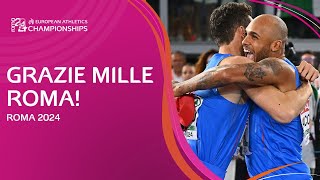 🇮🇹 Grazie Roma 2024 🇮🇹  Best Moments from the European Athletics Championships [upl. by Pul]