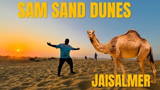 JAISALMER DESERT SAFARI  Sam Sand Dunes  Desert Camp [upl. by Anaejer]