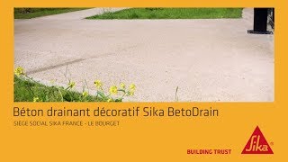 Comment faire un sol décoratif en béton drainant Sika BetoDrain [upl. by Seleta]