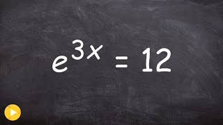 How do you solve an exponential equation with e as the base [upl. by Rebm]