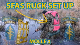 How To Assemble the Army MOLLE 2 Rucksack for SFAS  Special Forces Assessment and Selection Ruck [upl. by Ynamad]