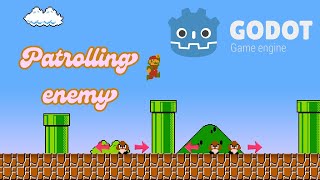 How to make a patrolling enemy in Godot 43 [upl. by Ecinehs]